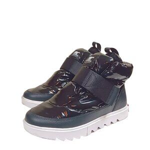 Sorel Joan of Arctic Strap Boots Womens 7 Black Waterproof Next Lite Puffy Boots